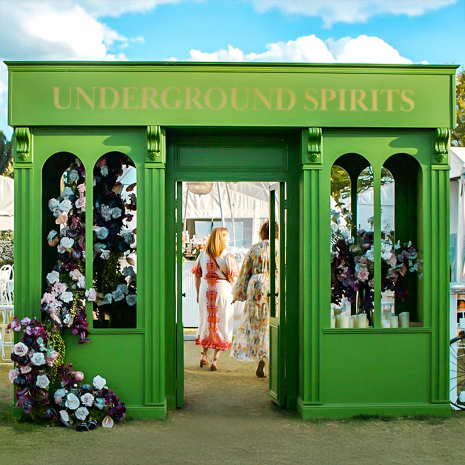 Unique entranceway leading to The Gin Garden by Underground Spirits