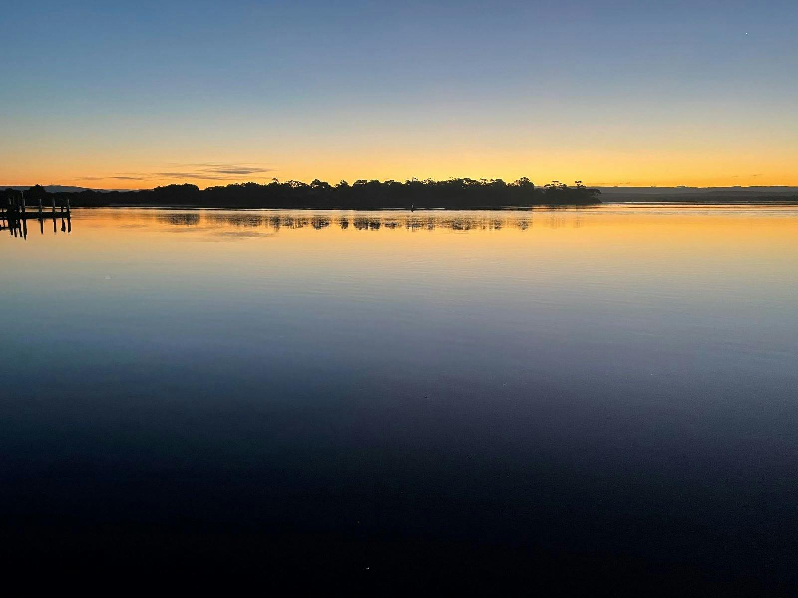 Sunset at Moulting Lagoon