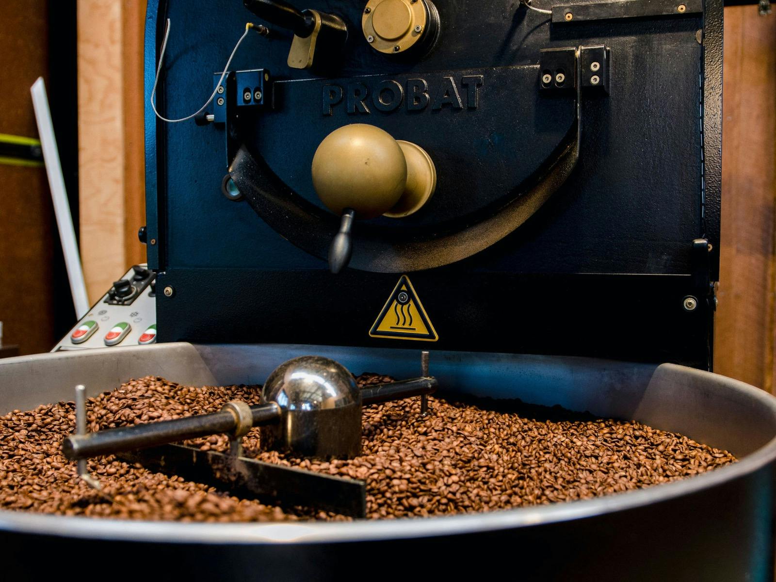 In-house coffee roaster