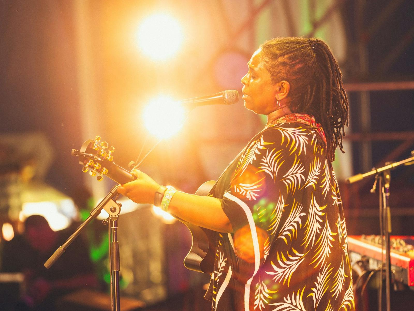 Ruthie Foster performing on stage