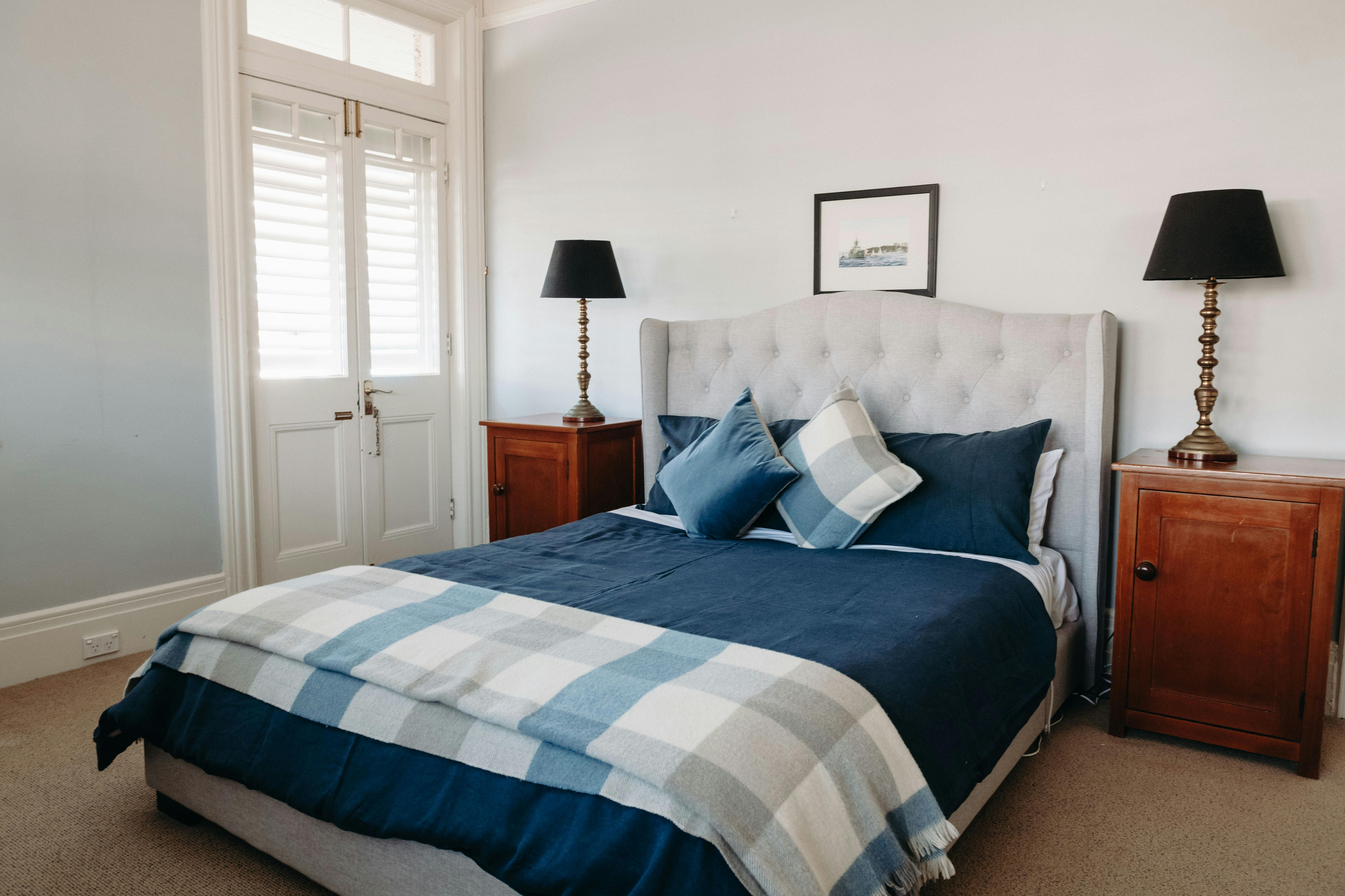 Upstairs room with private balcony