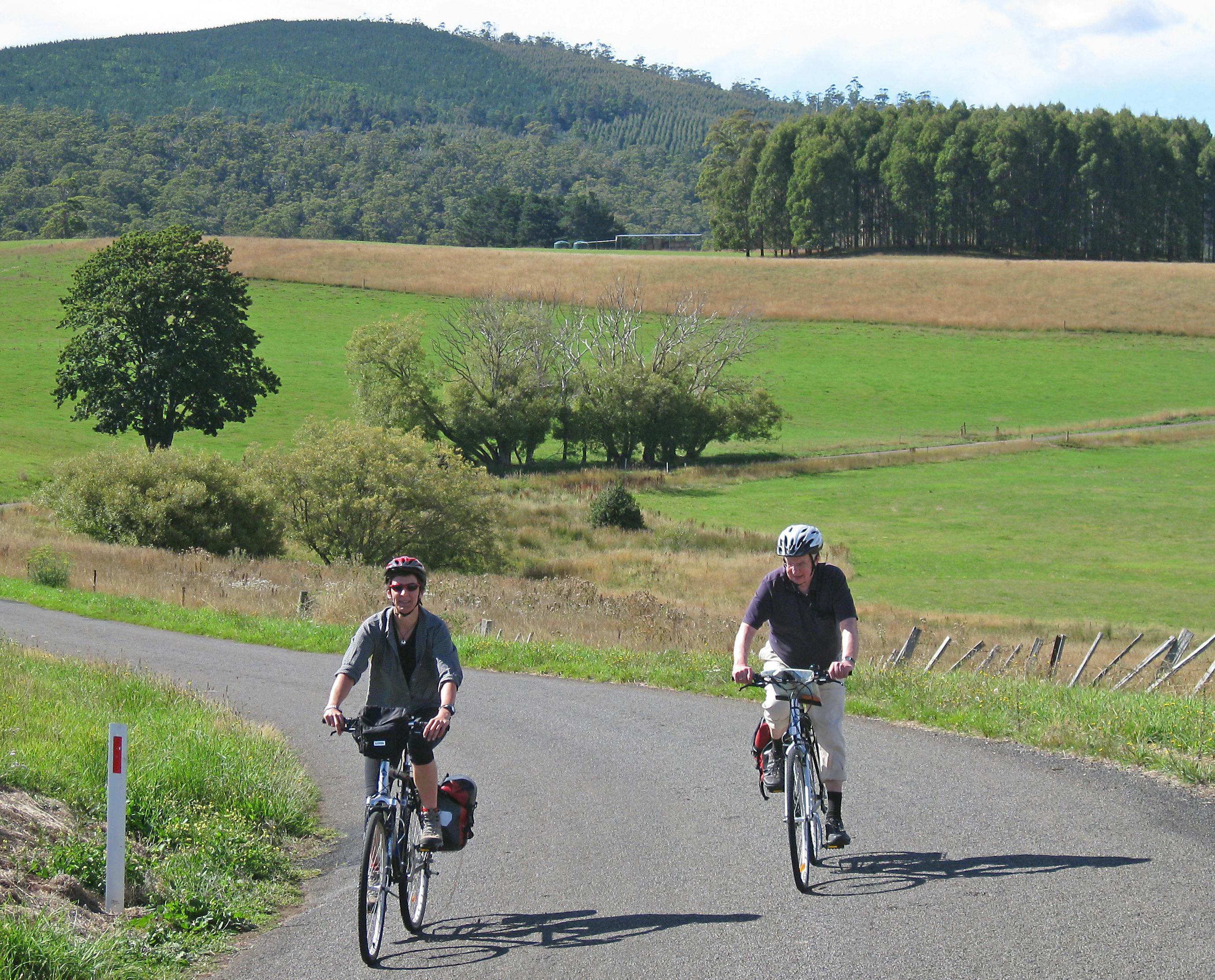 cycling at Pyengana
