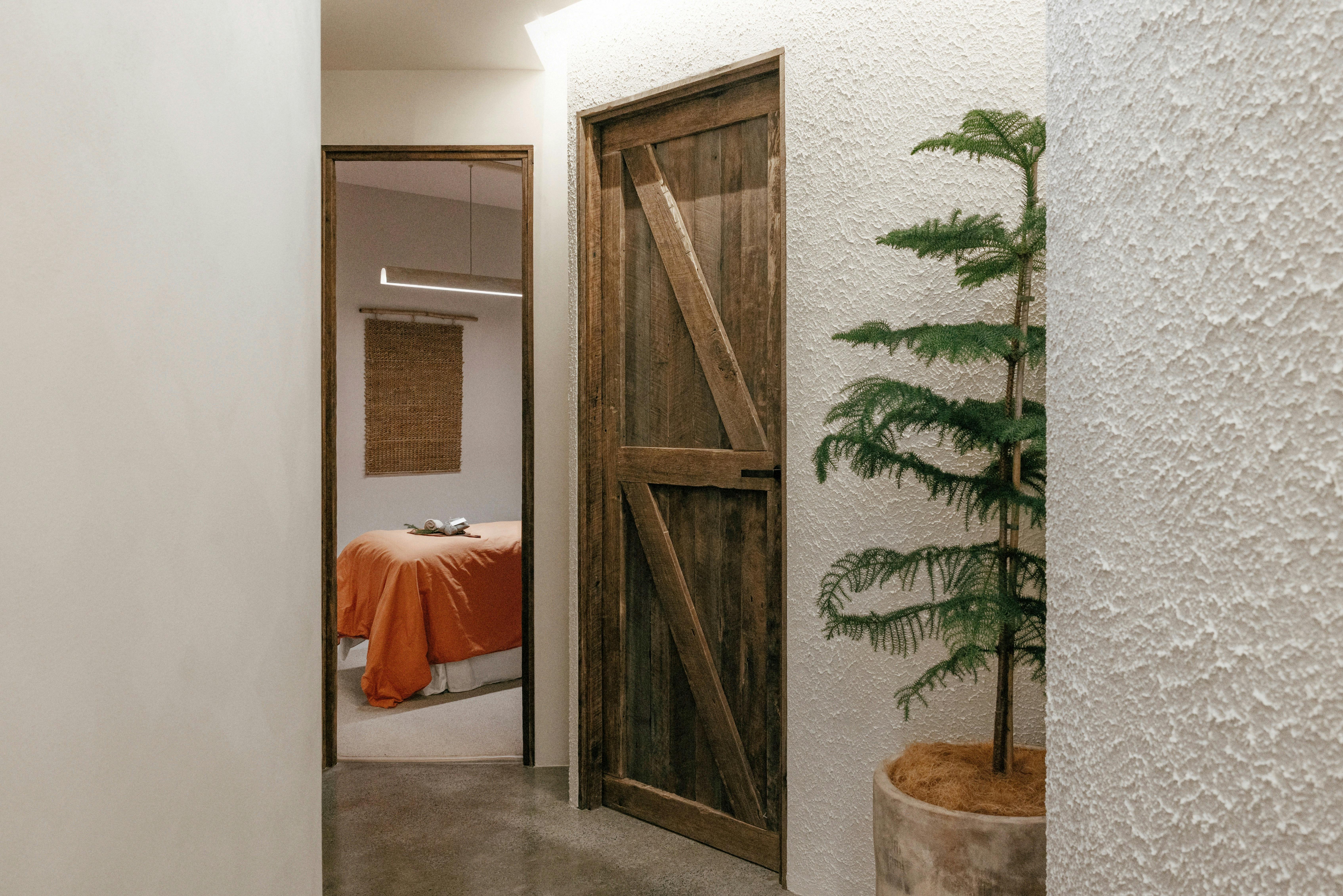 The hallway leading into the massage rooms at Navia