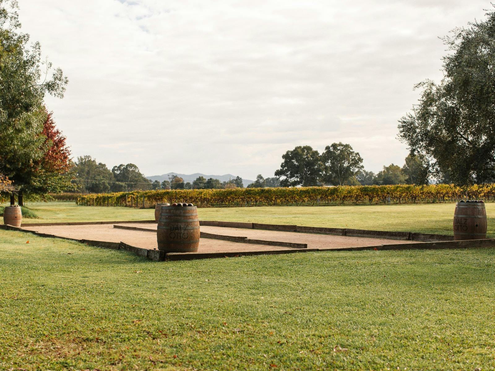 Dal Zotto Wines Bocce pitch at the trattoria