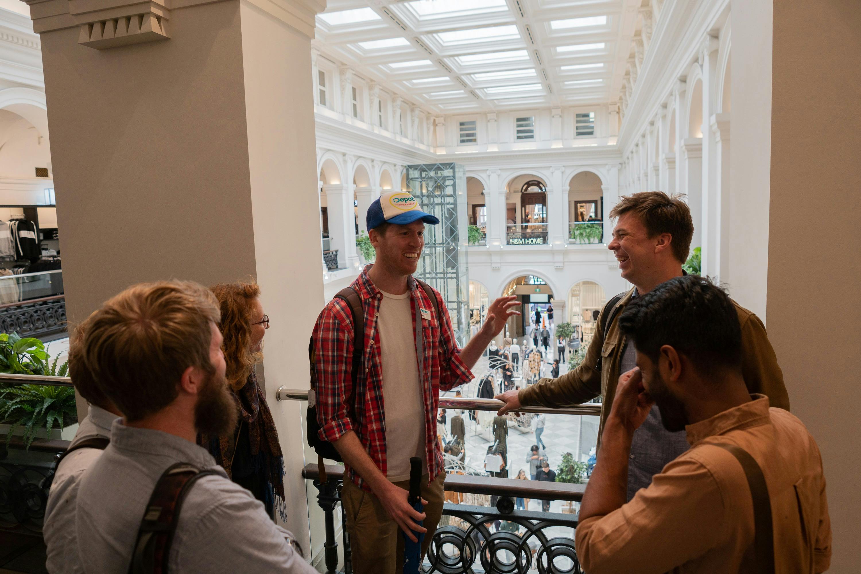 Depot guide Hugo showing Melbourne's iconic GPO building