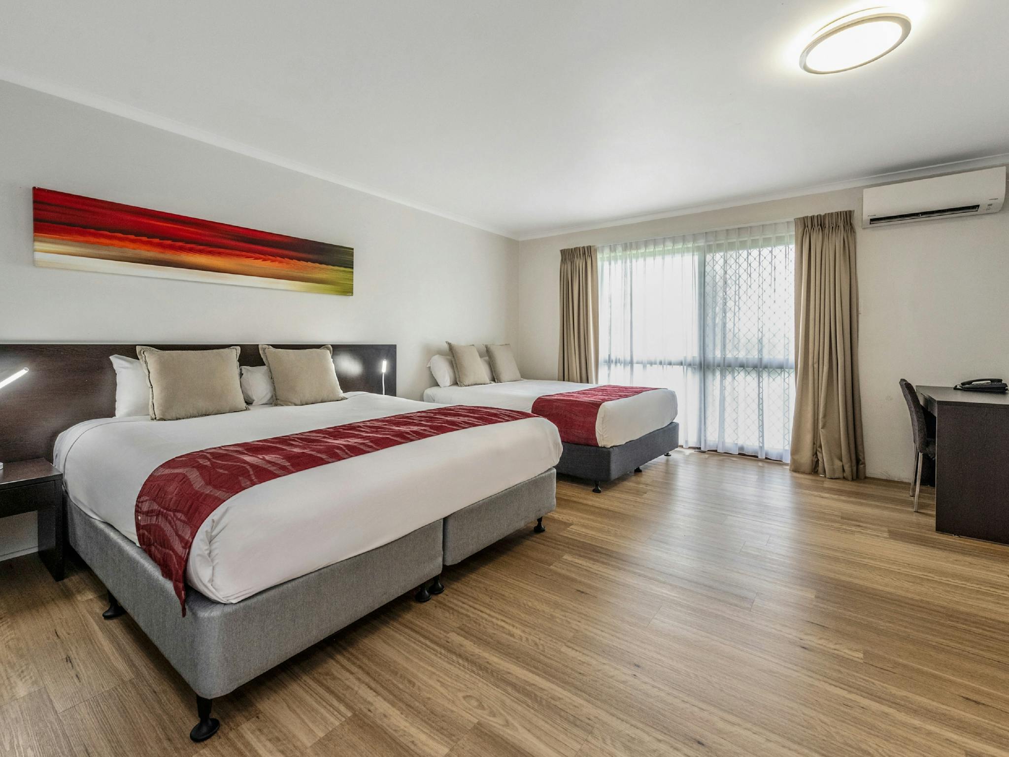 Spacious room with 2 double beds Spacious room with 2 double beds