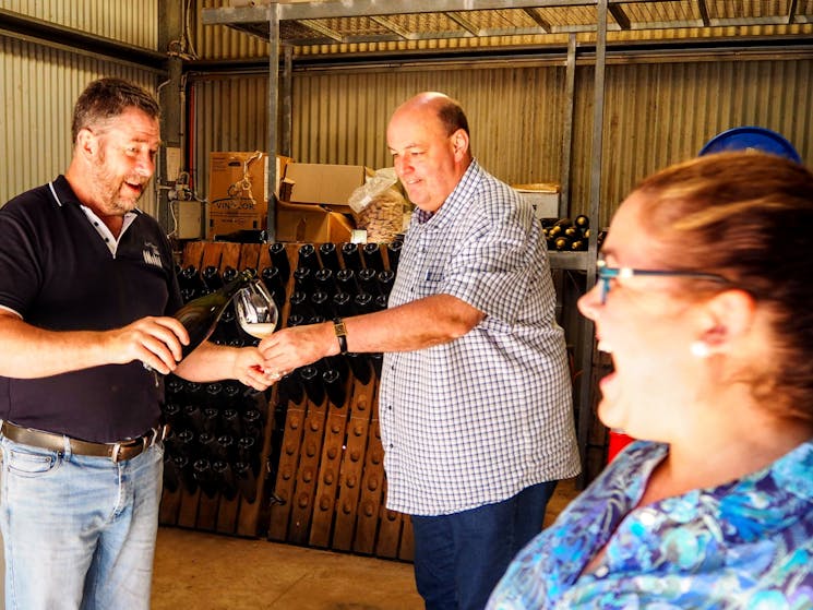Sparkling winemaking - Taste of the Highlands gourmet food and wine tour from Sydney