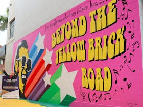 Yellow Brick Road and Elton John Mural