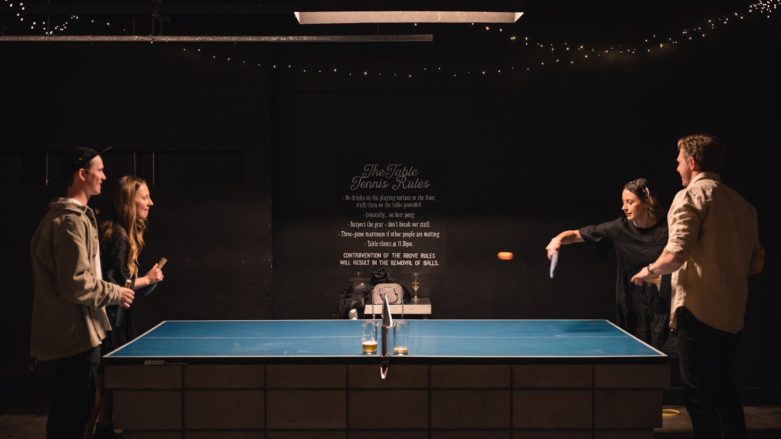 Challenge your friends to a Table Tennis match while enjoying our beers