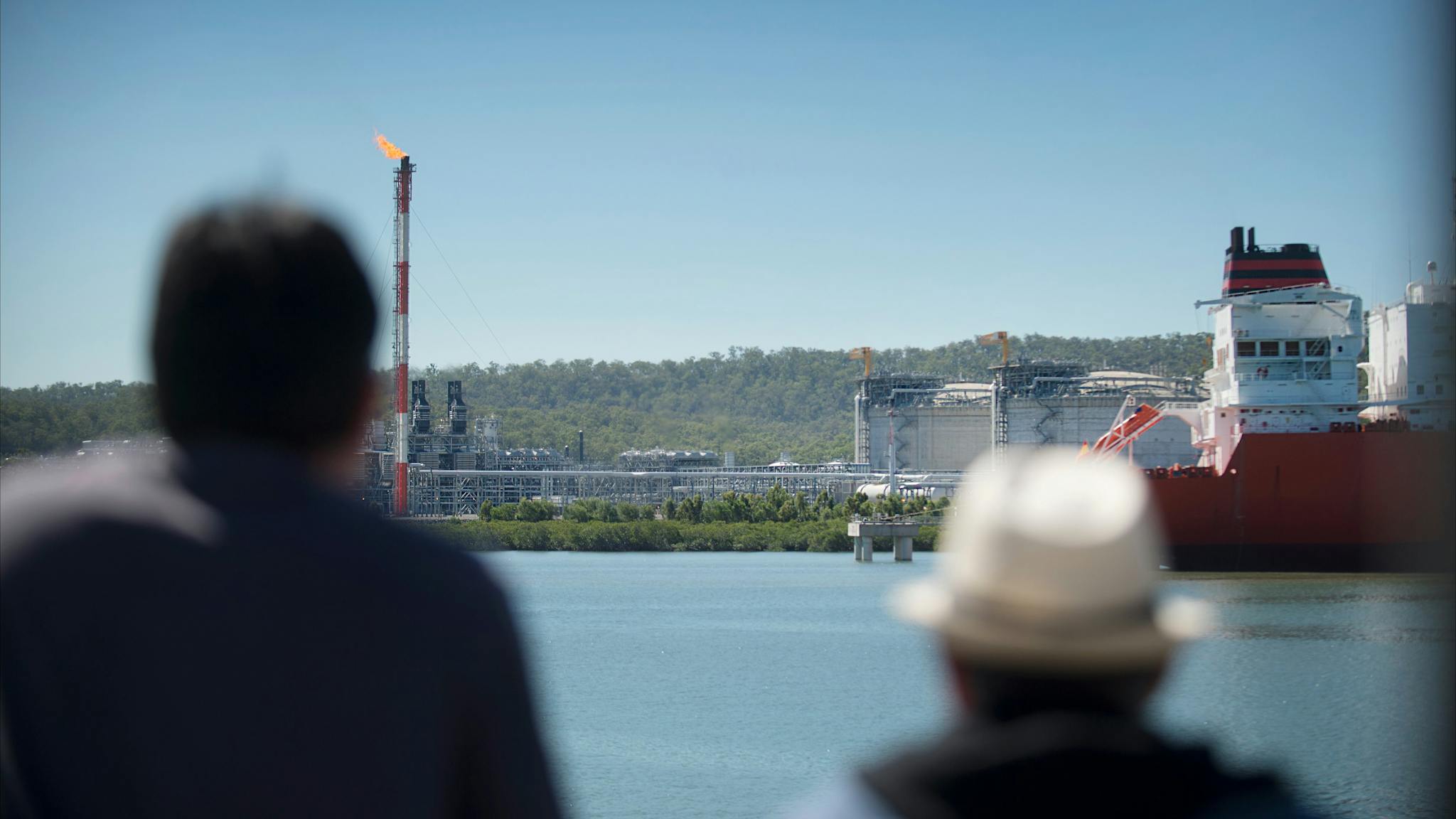 Harbour cruisers enjoying the view of the industry
