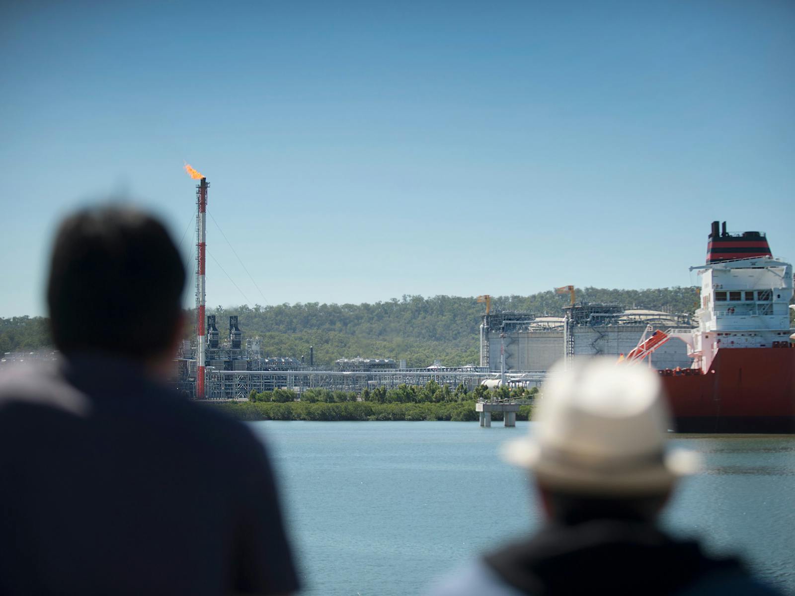 Harbour cruisers enjoying the view of the industry