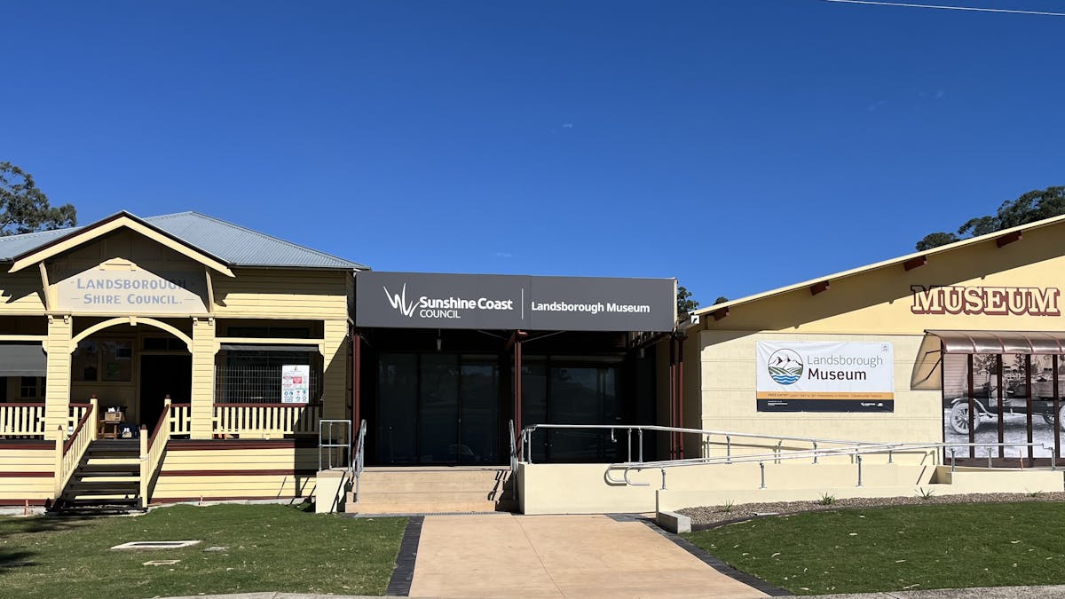 The outside of Landsborough Museum showing the easy access.