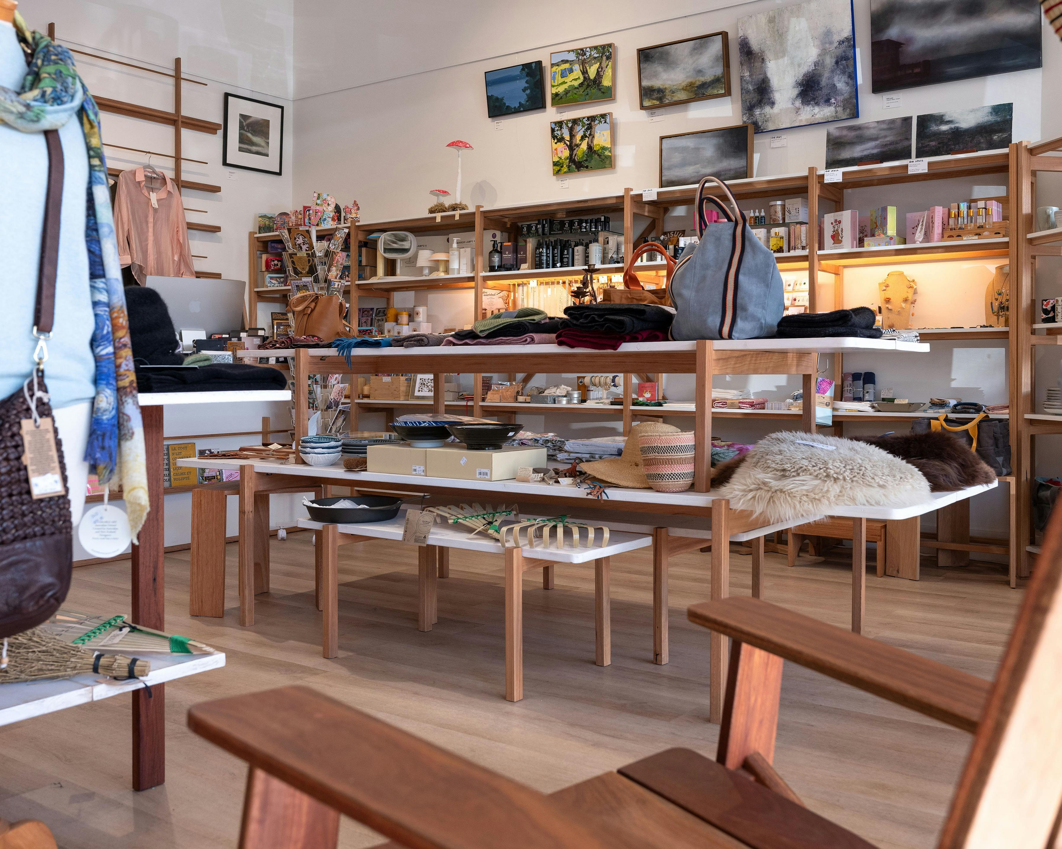 Mossy Store Bowral interior featuring homewares, fashion, jewellery and gifts.