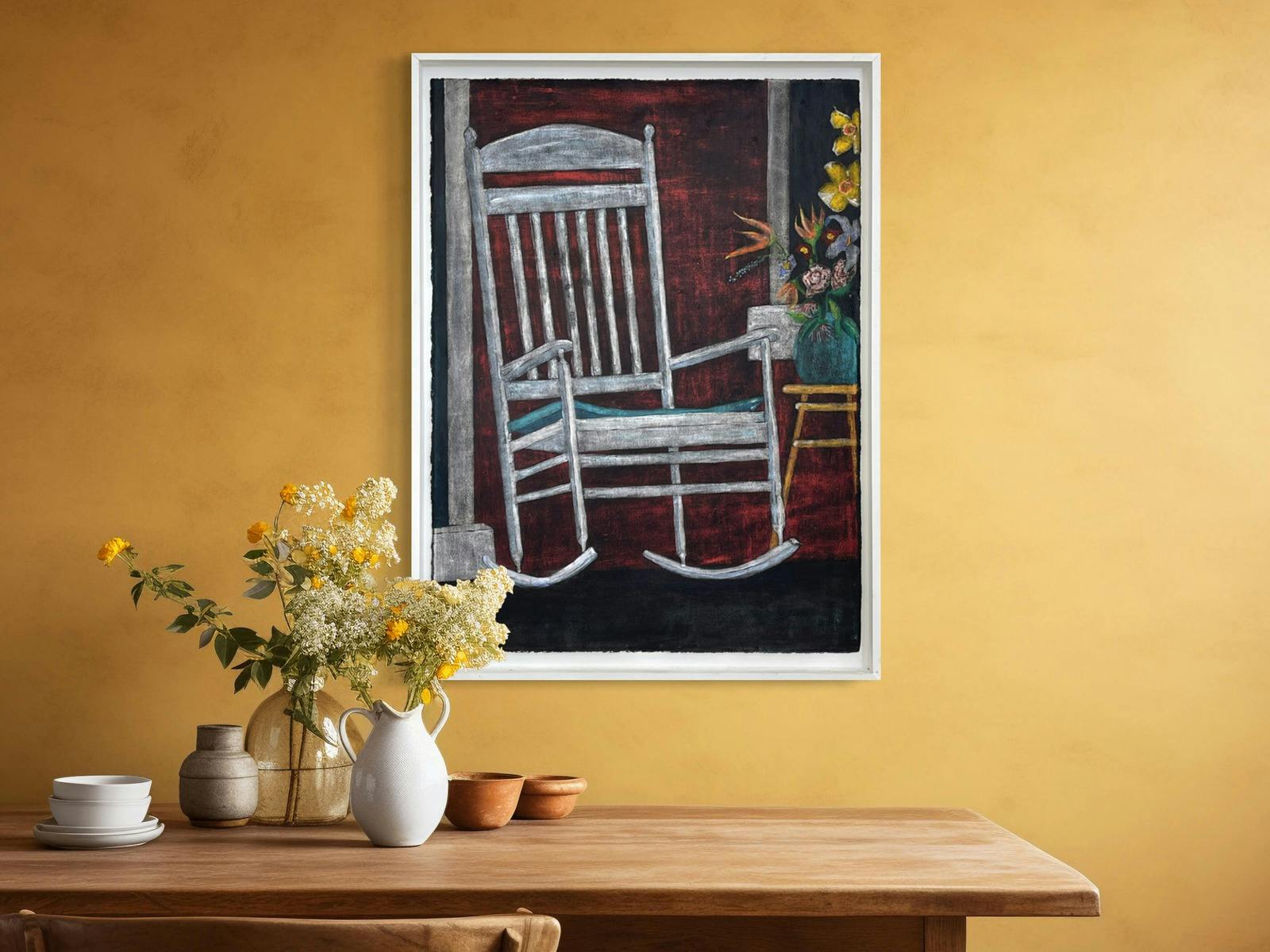 White rocker - Tim Moorhead at The Peisley St Gallery, Orange