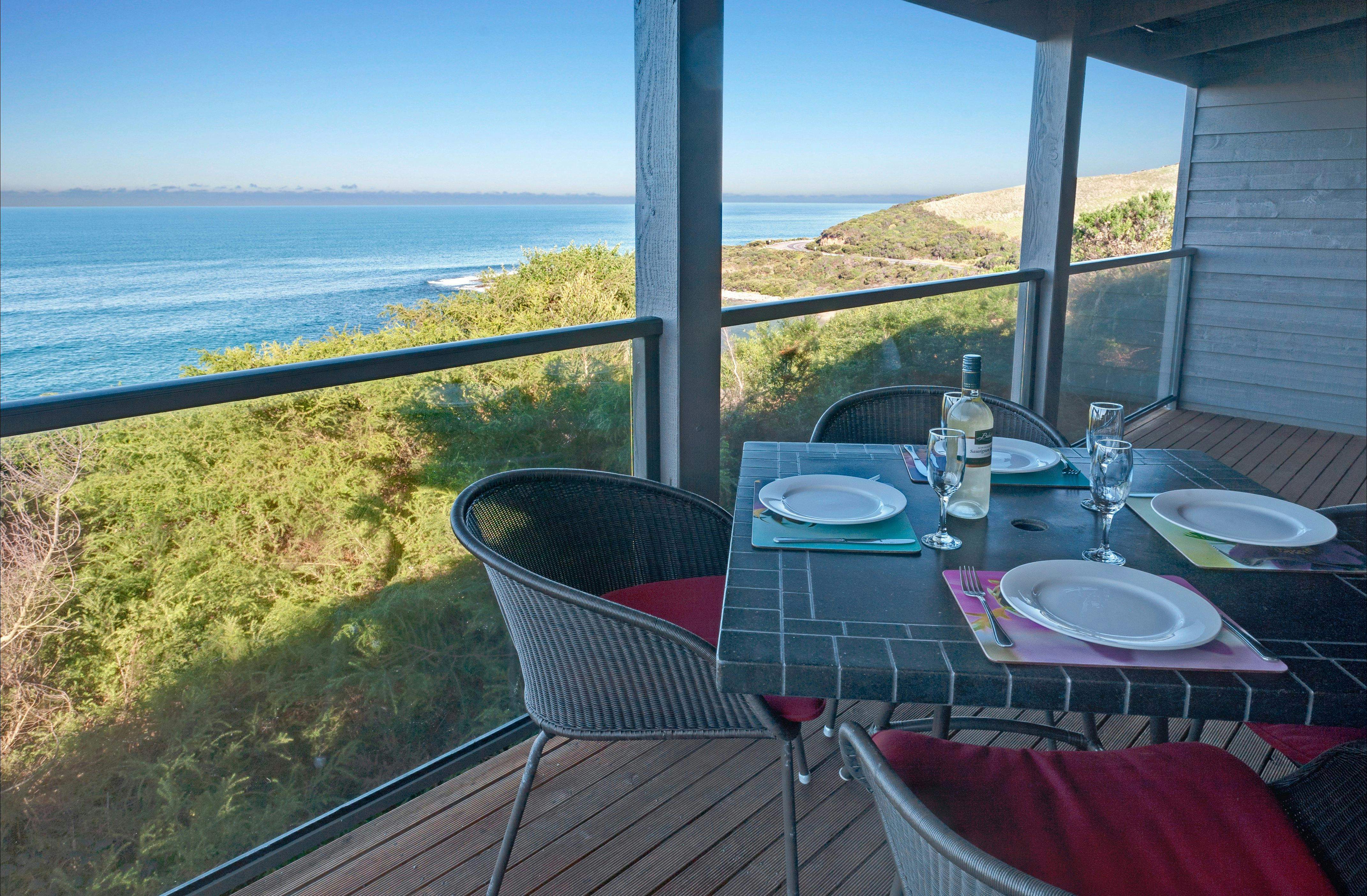 A balcony with a view