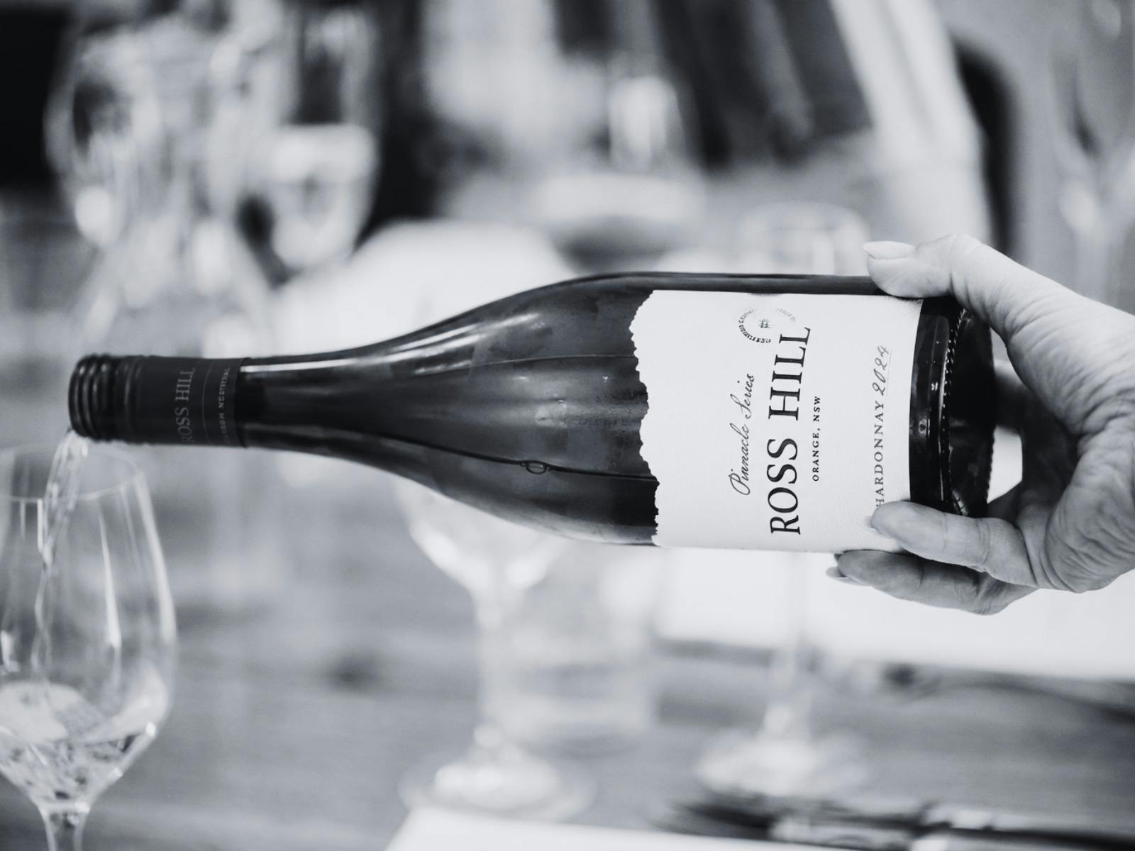 Ross Hill wine pour