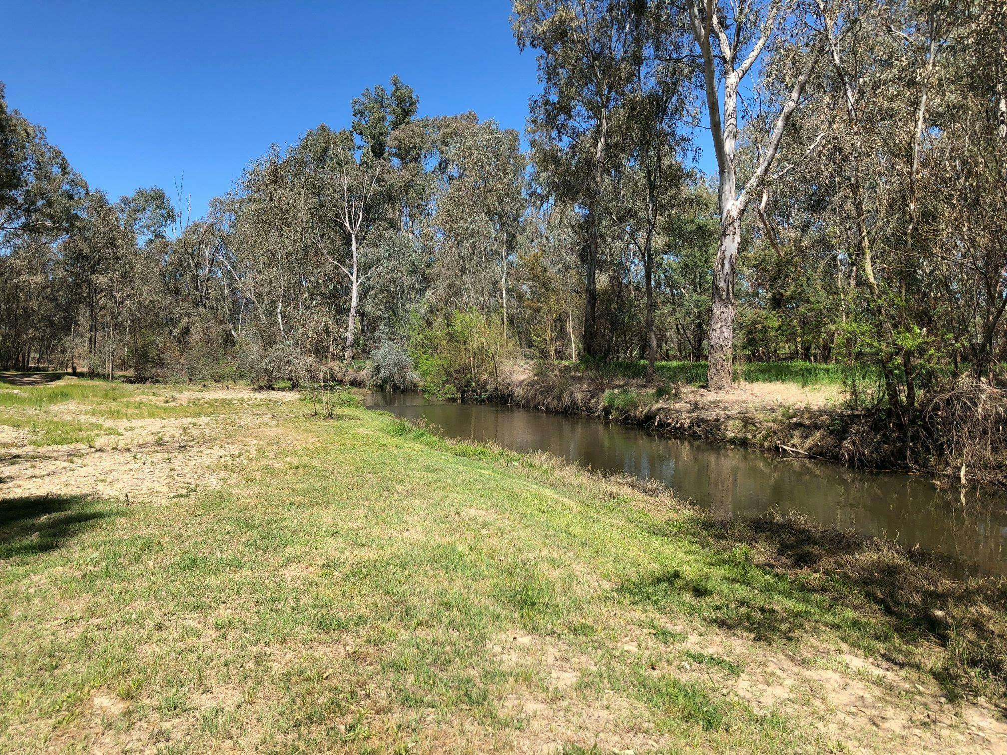 The Happy Valley Creek is our back boundary