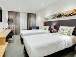 Twin room accommodation at Quality Hotel Rules Club
