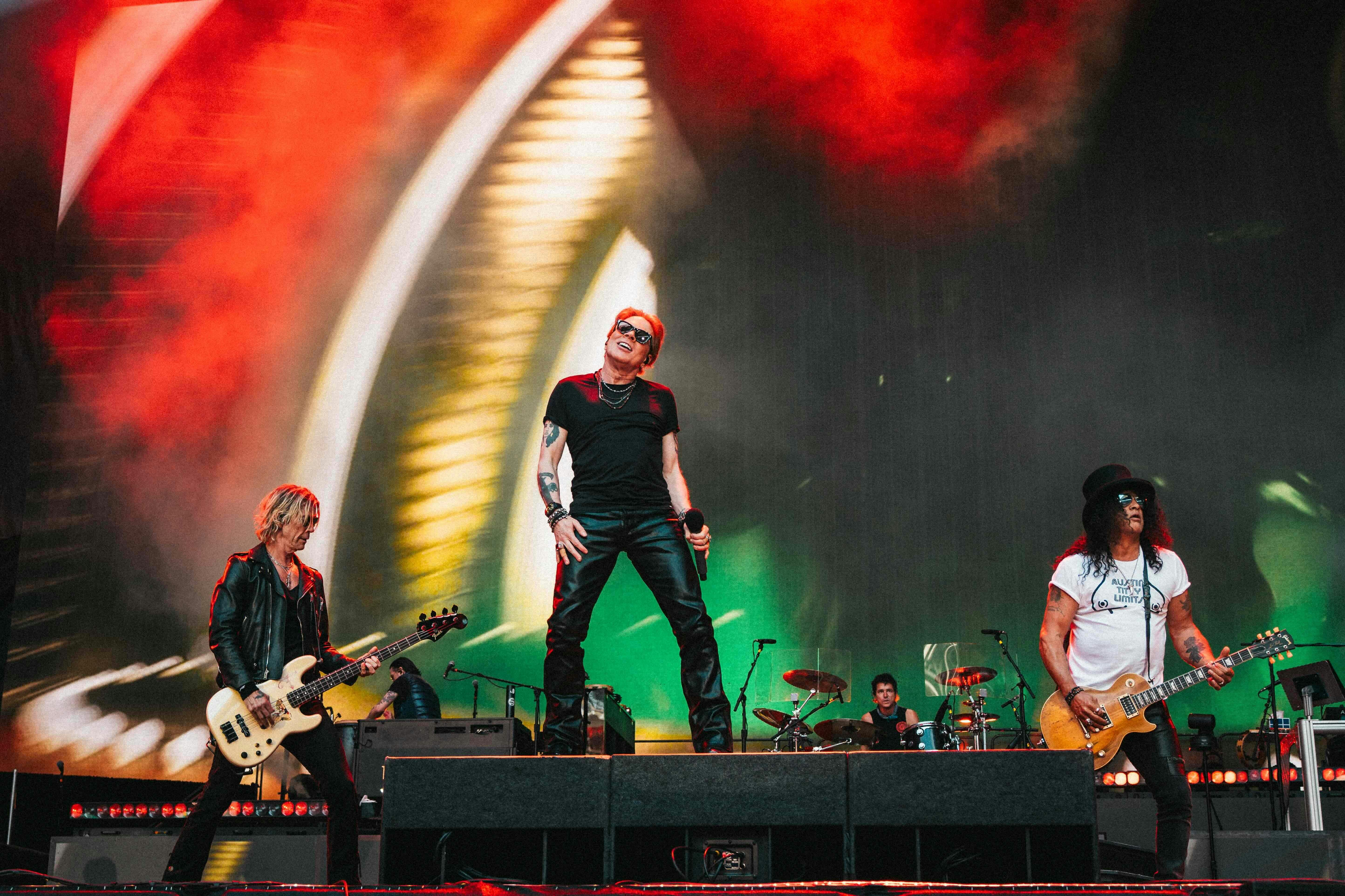 Guns N' Roses on stage