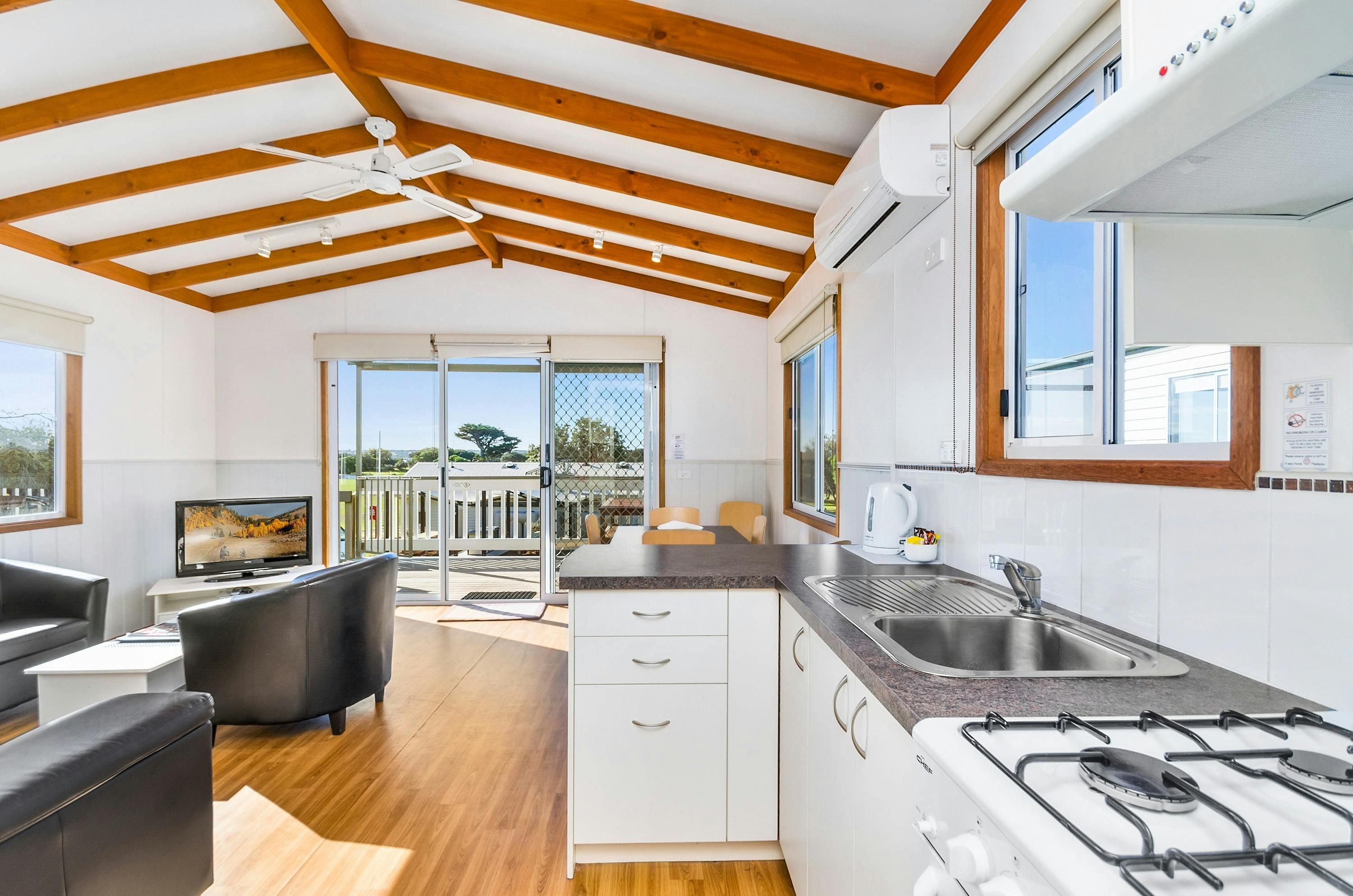 Deluxe Three Bedroom Cabin Kitchen