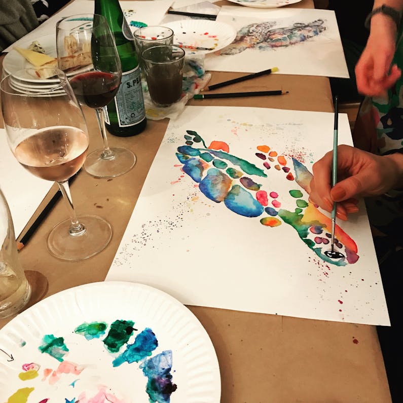Image of the event 'Watercolours and Wine at Four Winds Vineyard'