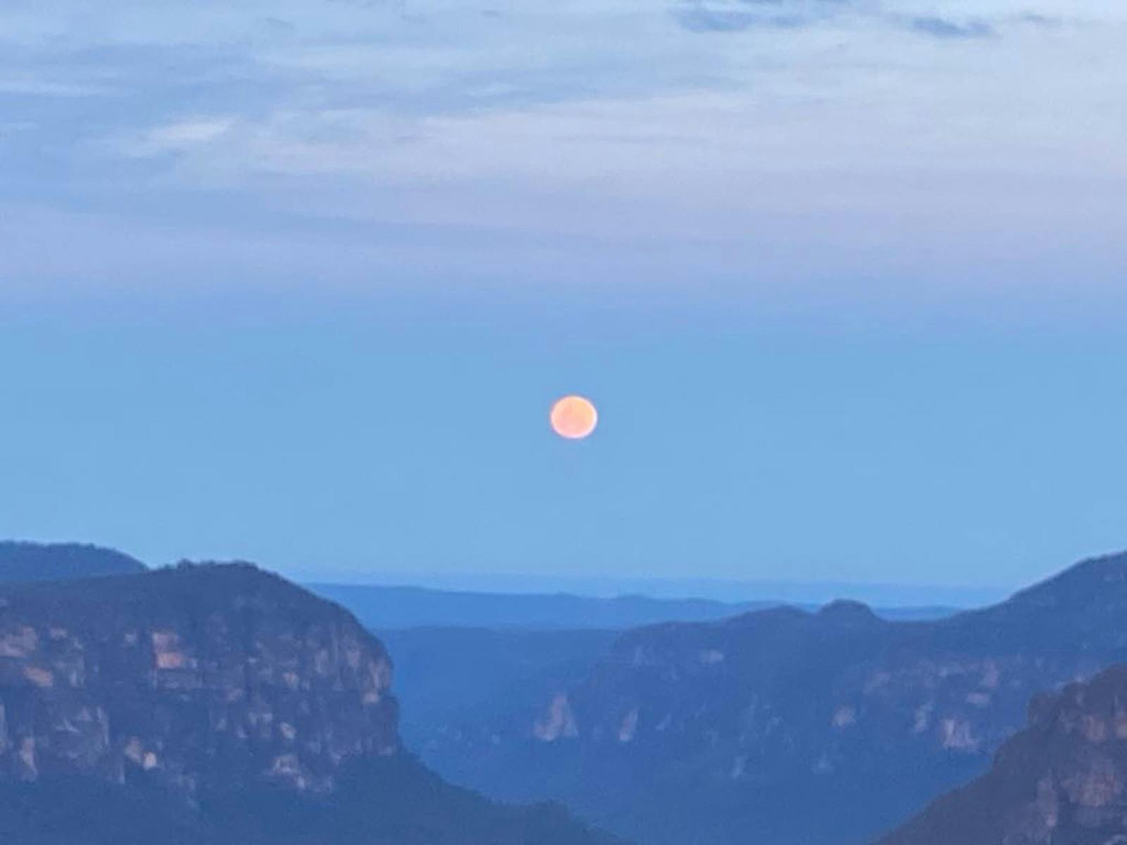 Moon over Blue Mountains