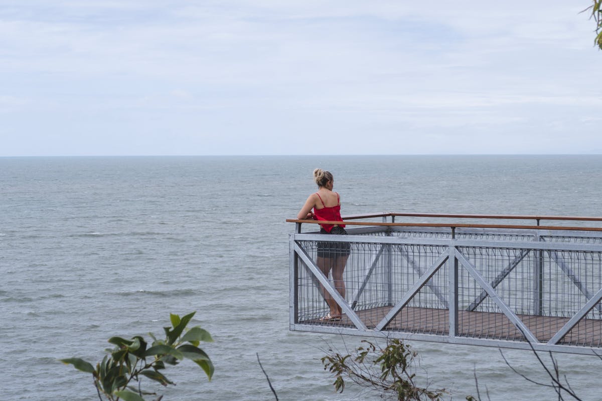 Woman at Flagstaff Hill lookout