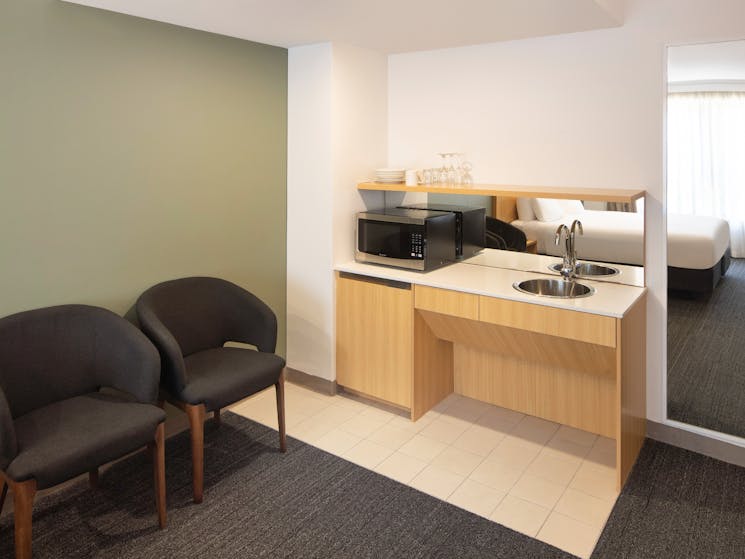 Accessible kitchenette in the room