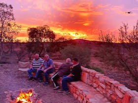 Relax by the campfire