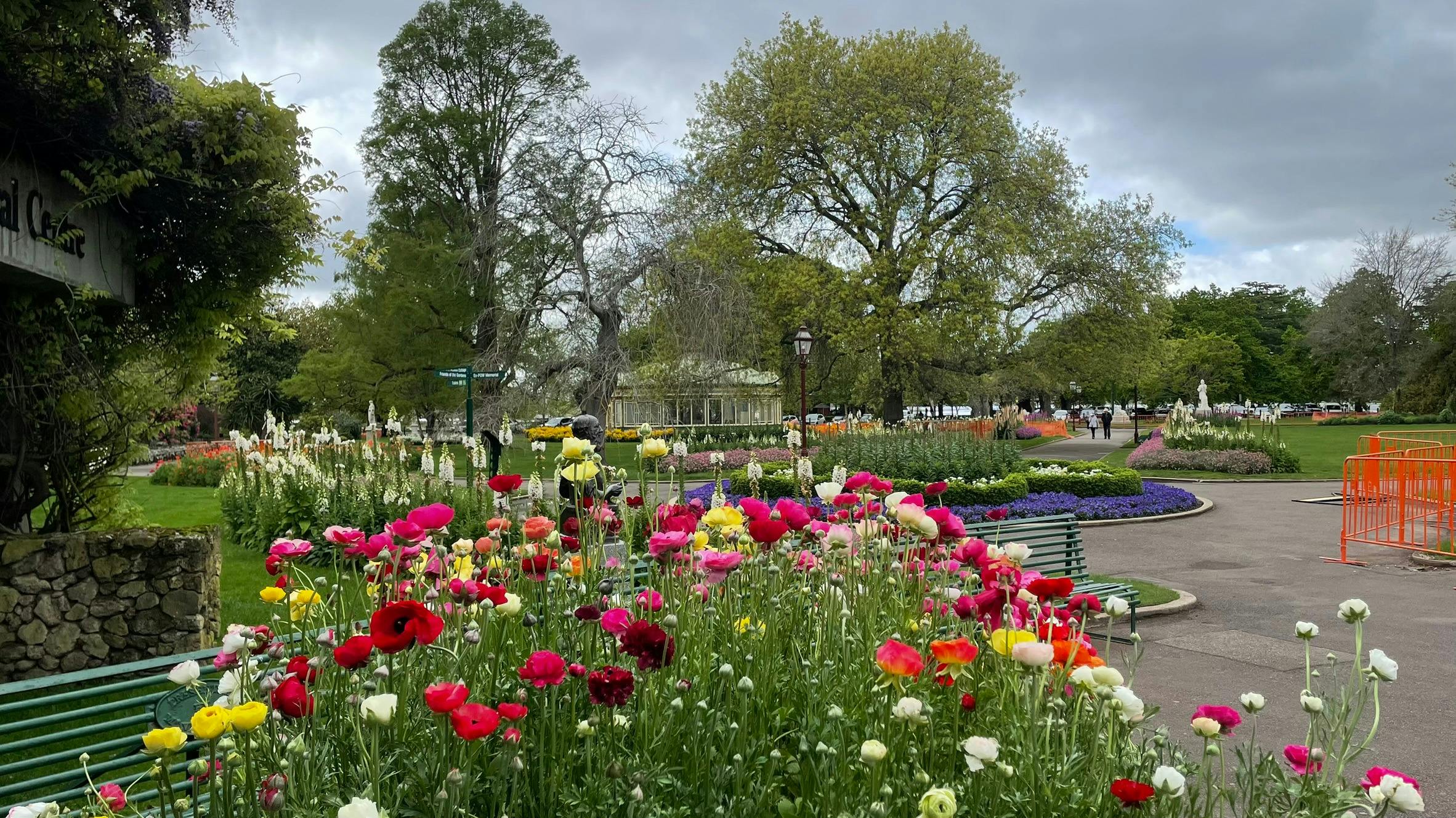 View of Ballarat Botanical Gardens