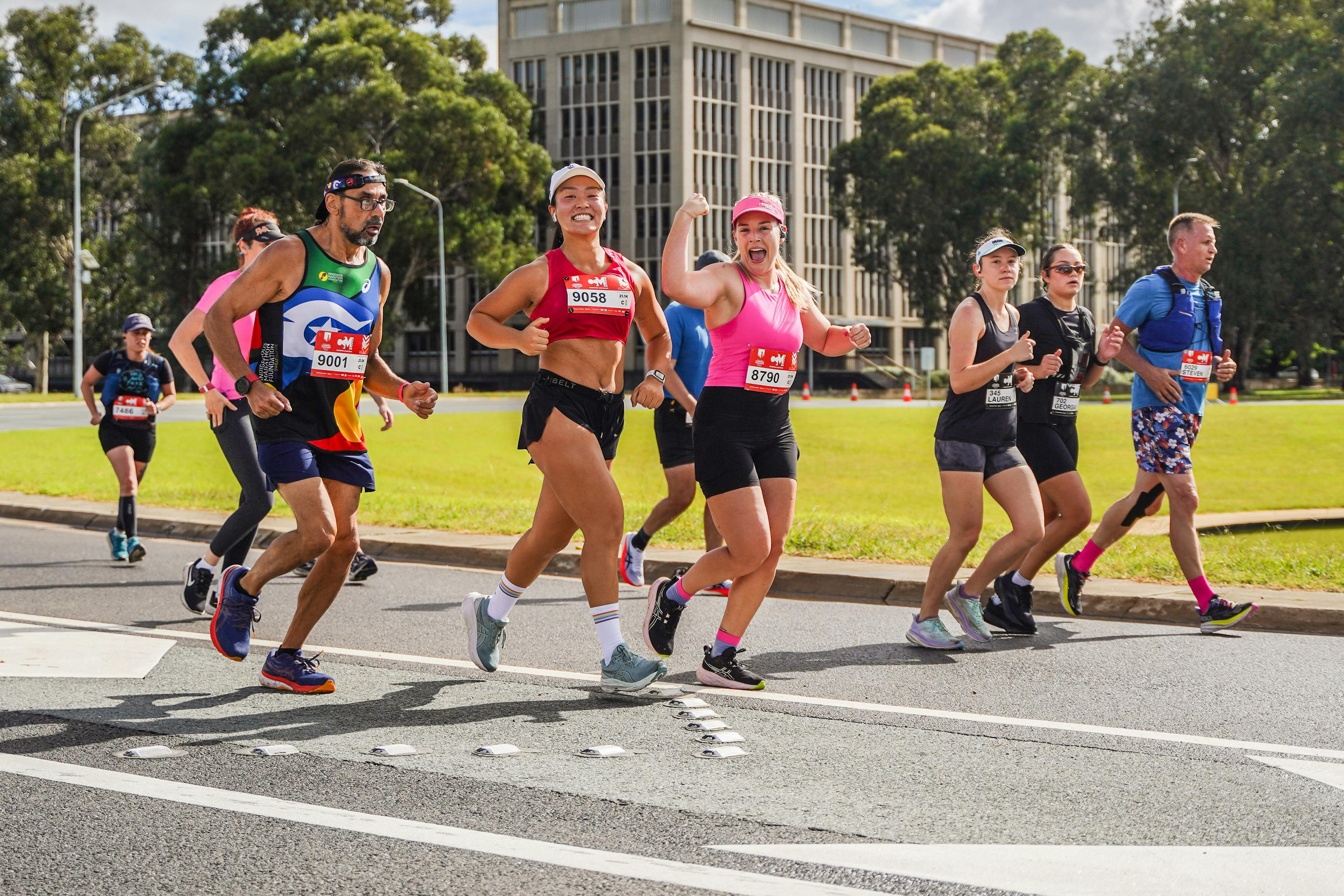 Participants running
