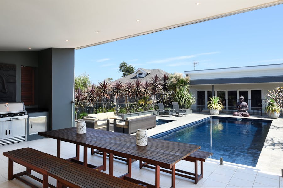 Stunning pool and entertainment deck