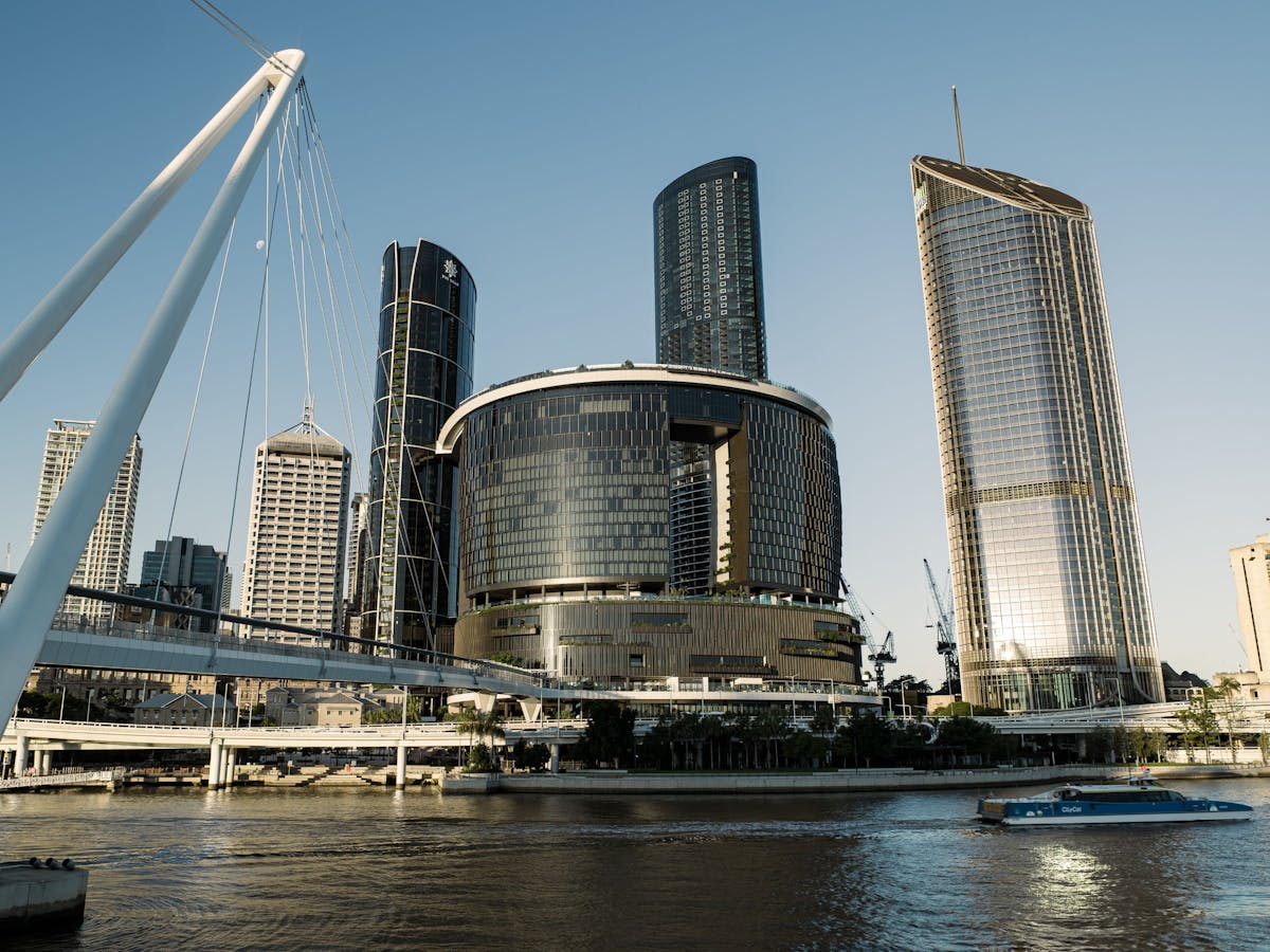 The Star Brisbane building from the river