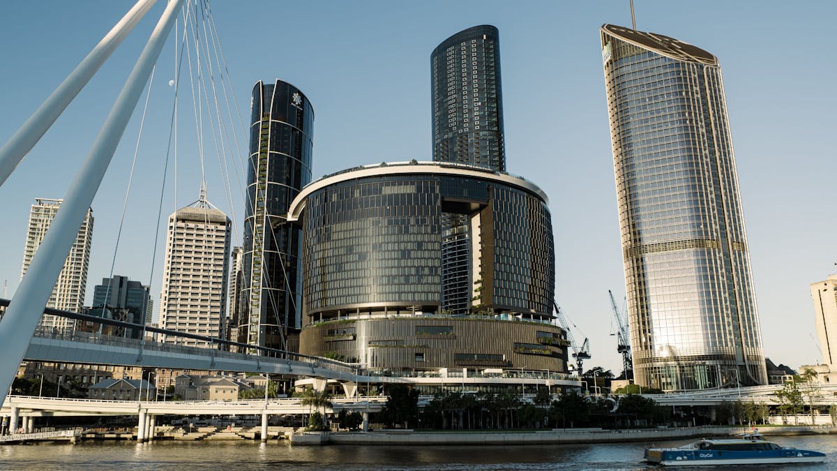The Star Brisbane building from the river