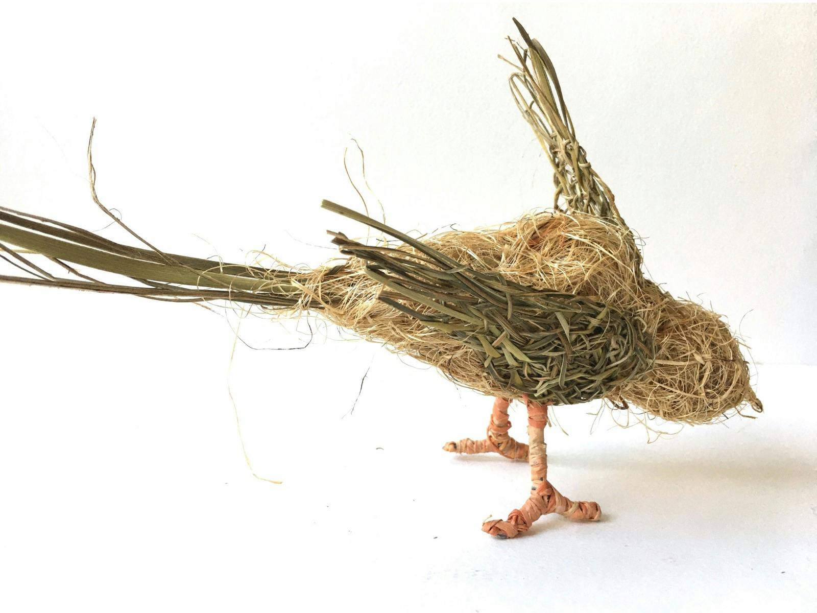 Fibre woven bird
