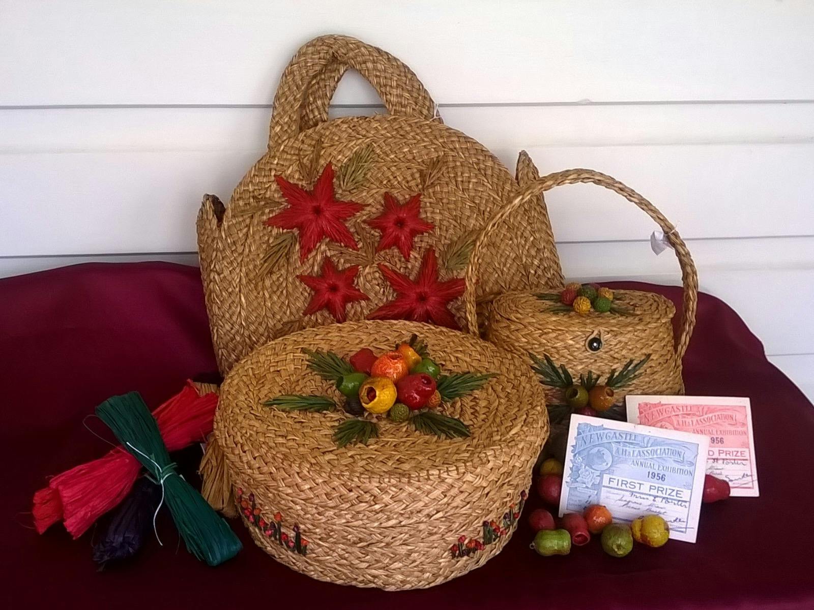 Seagrass hand made baskets and awards
