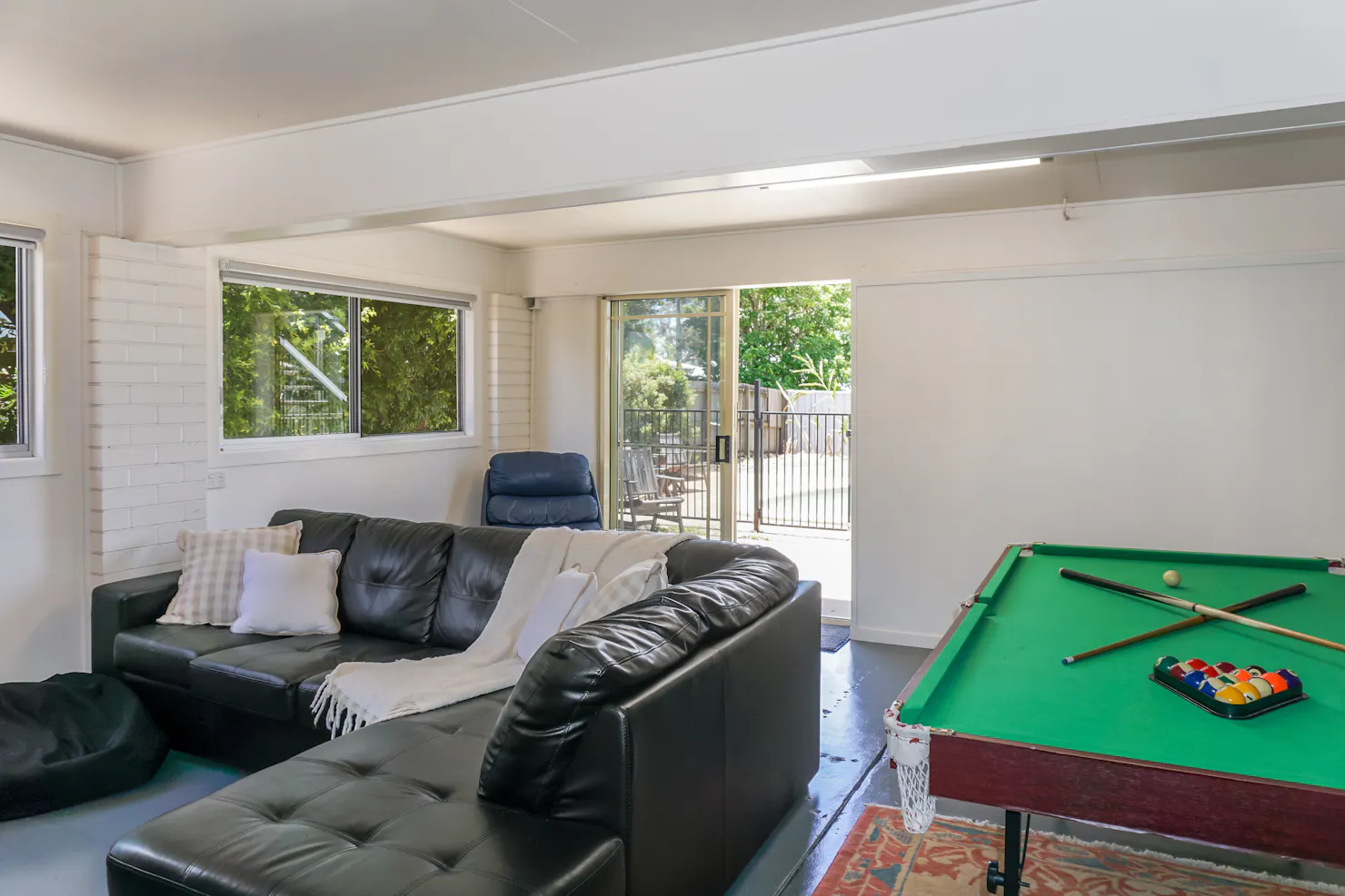 Downstairs Games Room with Pool Table