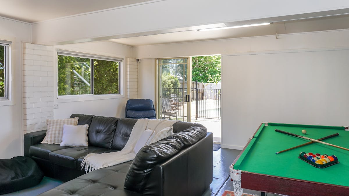 Downstairs Games Room with Pool Table