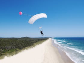 Skydive Ramblers Sunshine Coast - Tandem Landing near Twin Waters