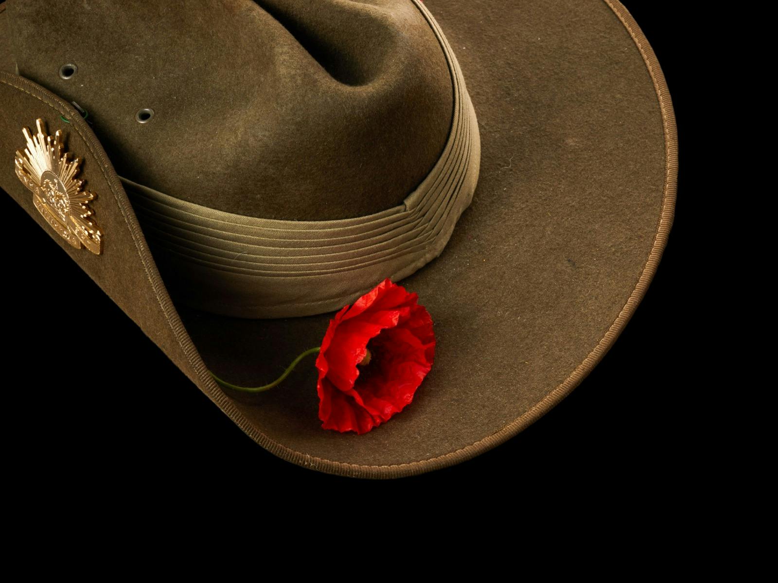 Slouch Hat for ANZAC Day at Royal Hotel Queanbeyan