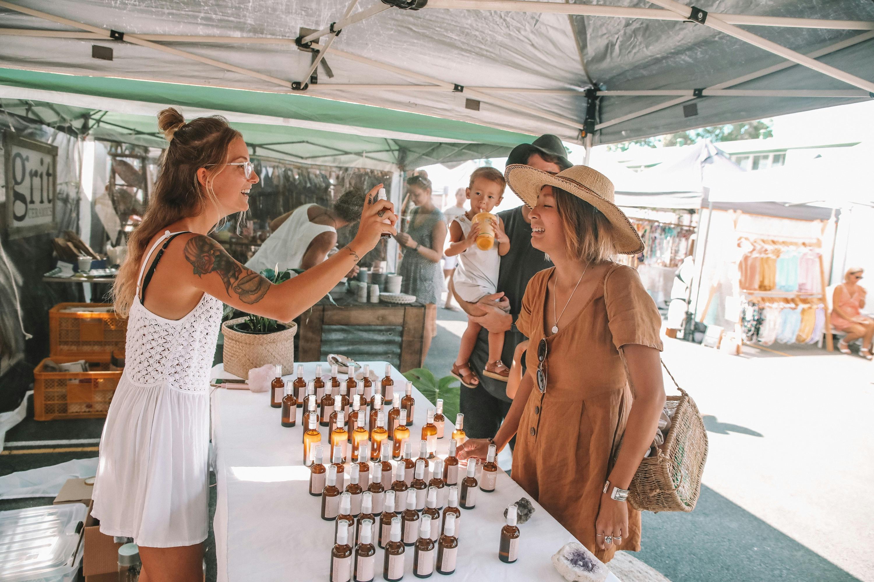 Known for it's creative community feel, The Village Markets has launched brands like  Peony & Kivari