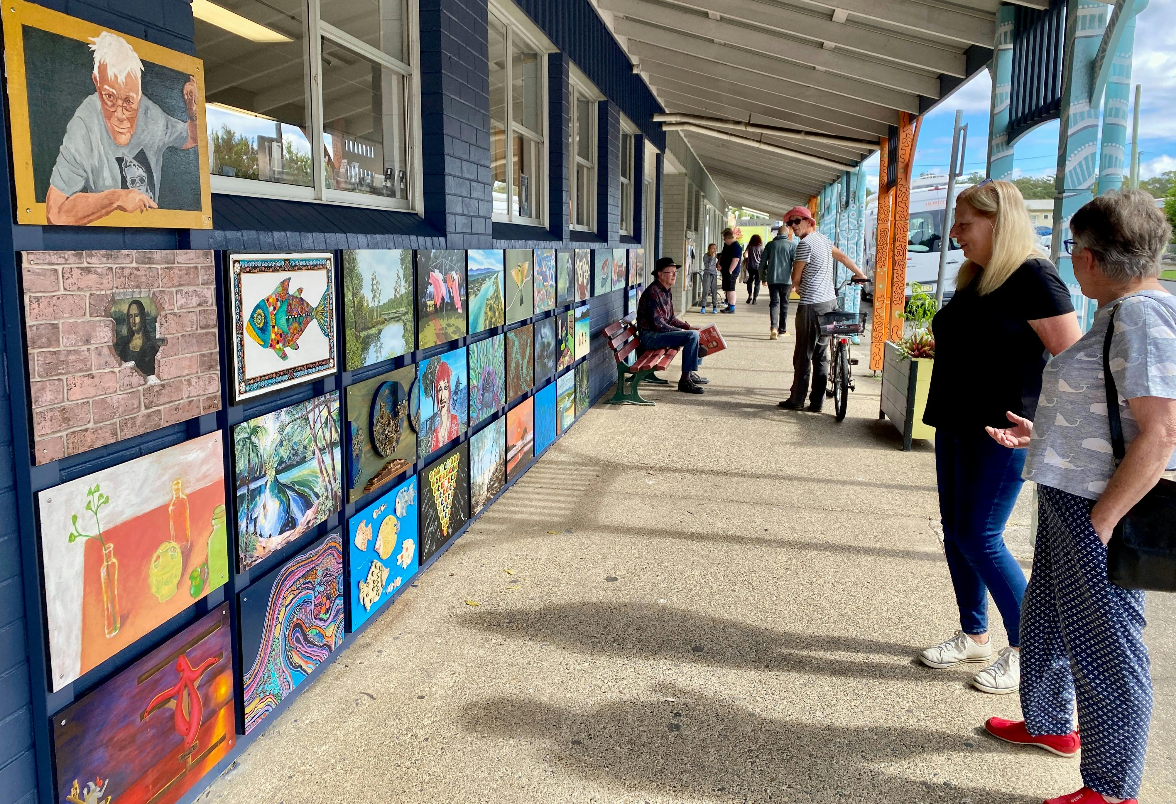 Der Eingang zum Kunstraum