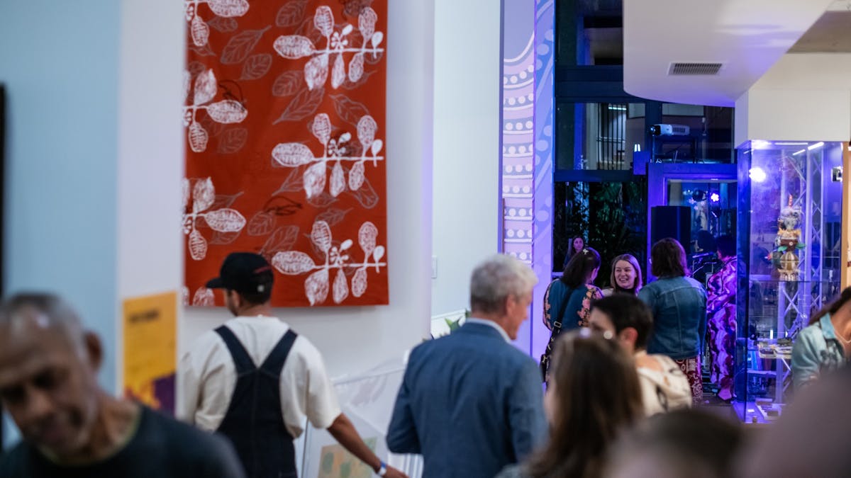 Guests enjoying one of the Northsite Artist parties and event