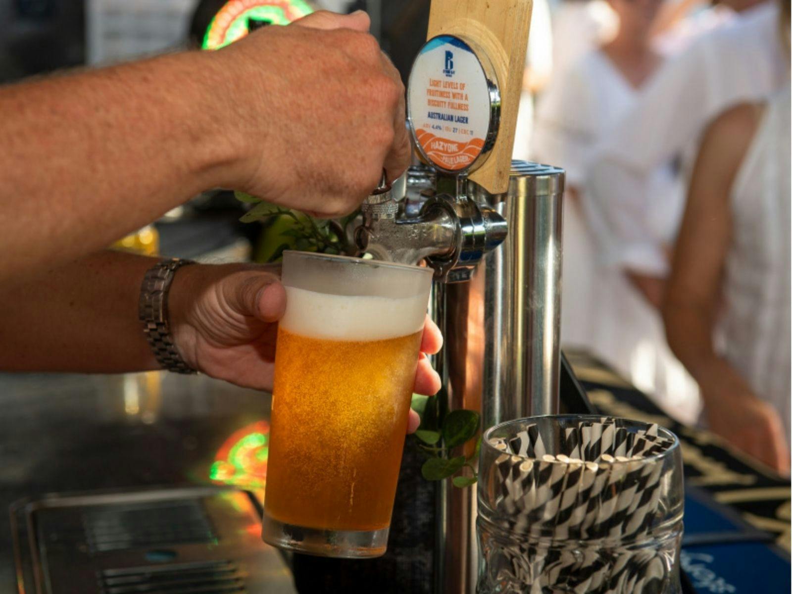 Tap beer served from our Container Bar