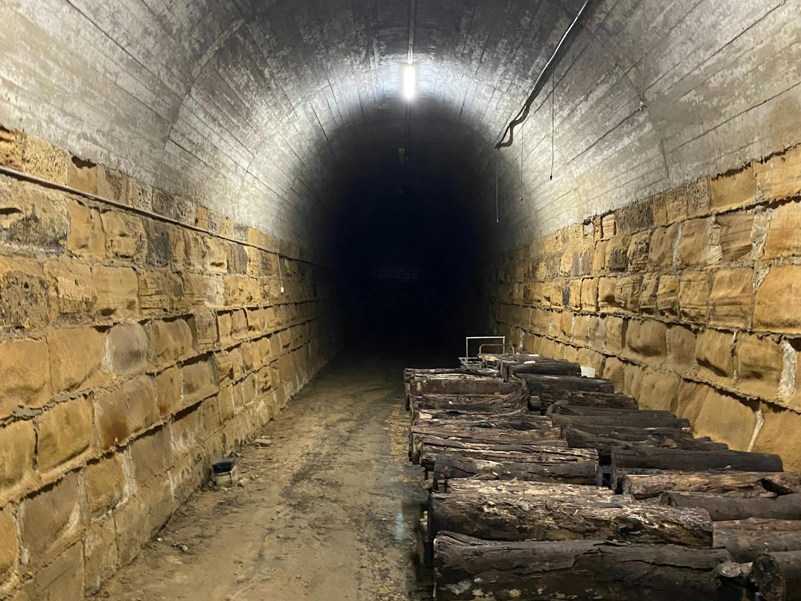 The back section of the tunnel
