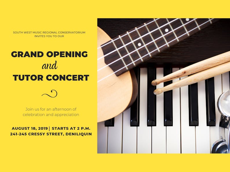 Image of the event 'Grand Opening and Tutor Concert'