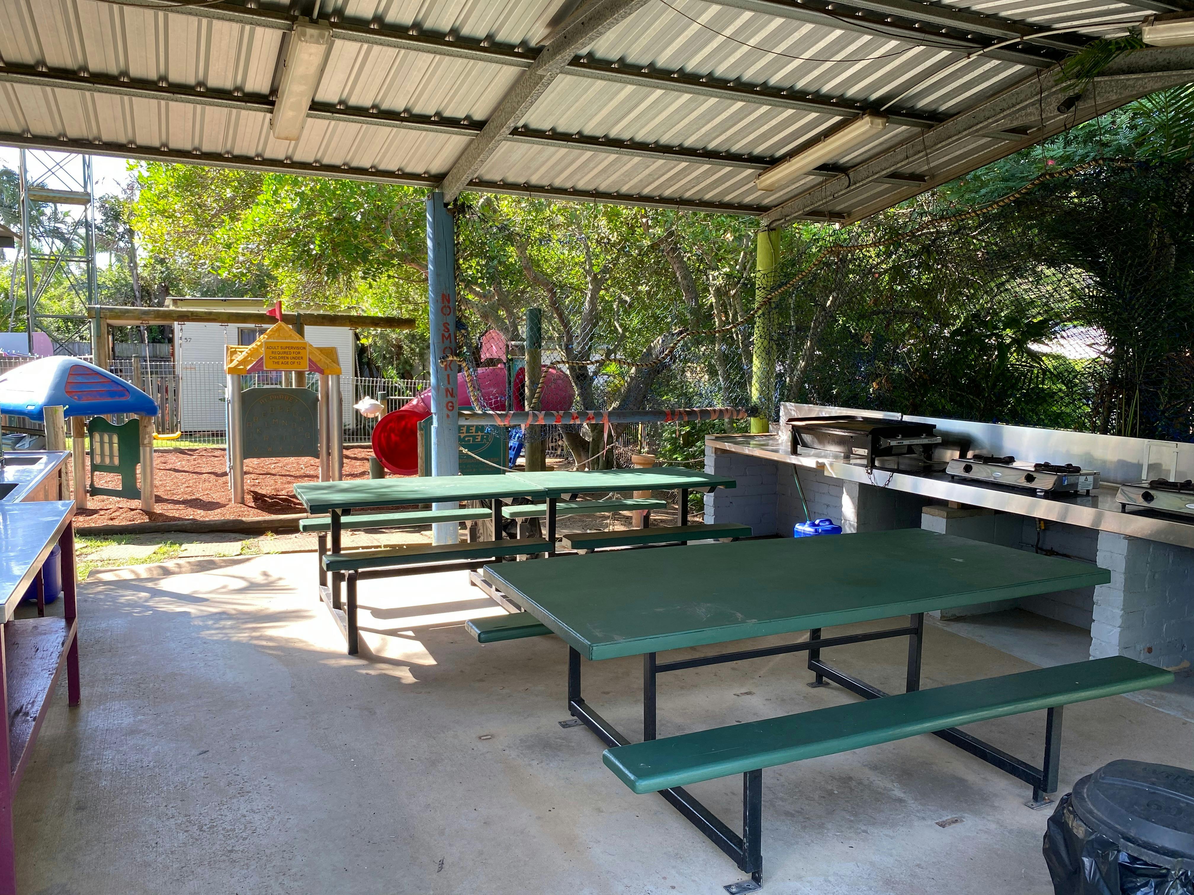 Camp Kitchen BBQ Area