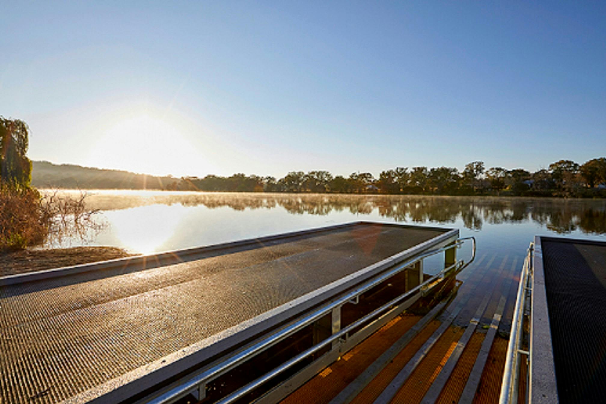 Kayak launch bay at Lake Inverell