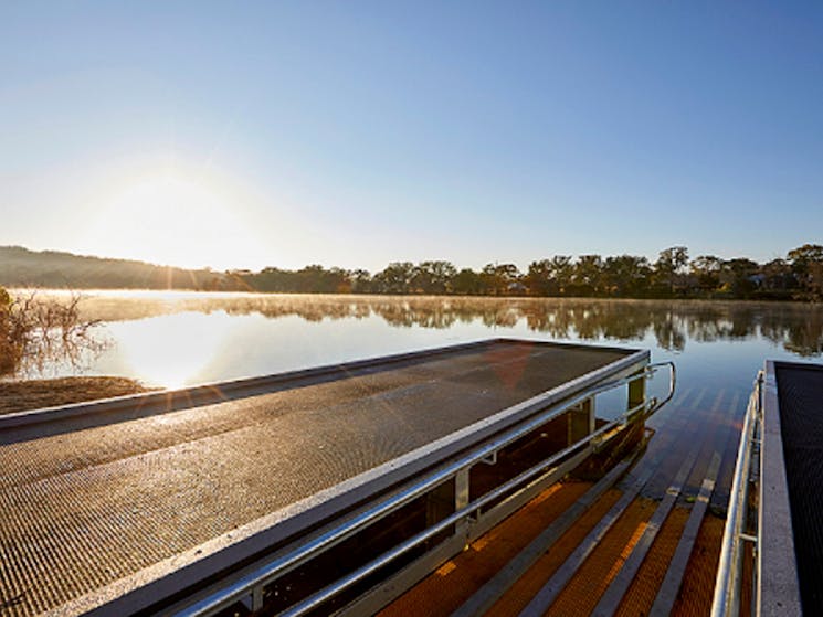 Kayak launch bay at Lake Inverell