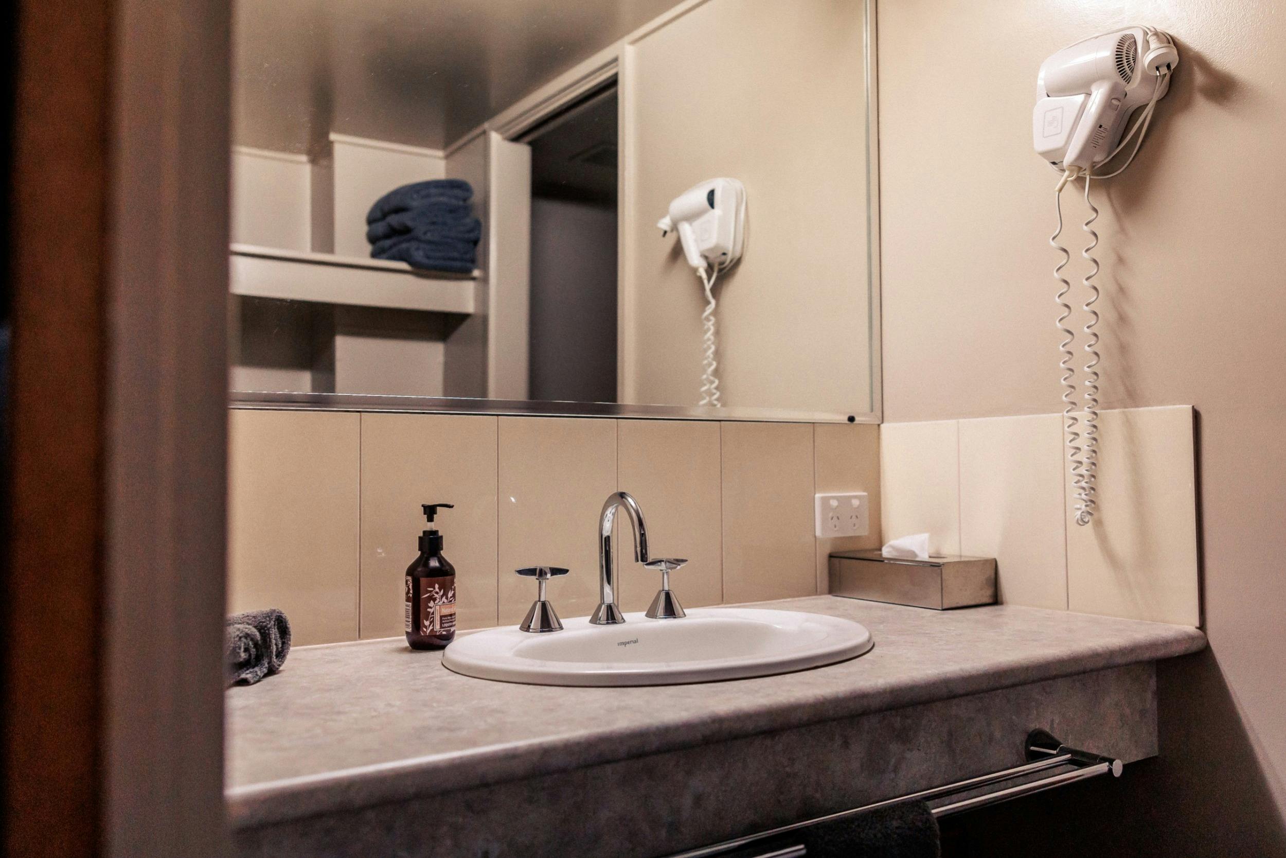 Basin viewed from the Four Share bedroom